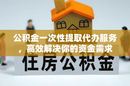 田阳公积金一次性提取代办服务，高效解决你的资金需求